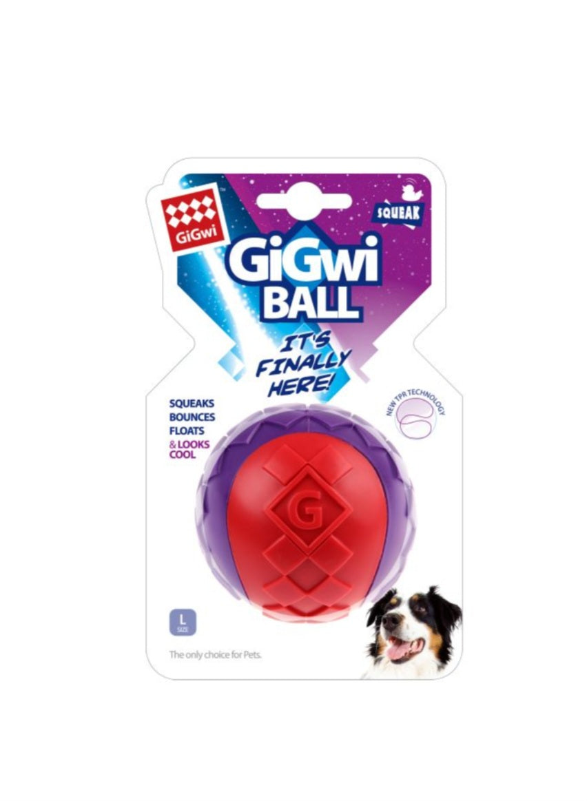 GiGwi Lelu Ball kelluva Punainen L 7cm
